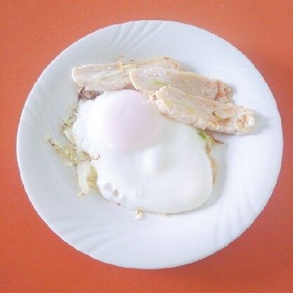 日曜日の遅い朝食に簡単に作れて助かりました！卵＆サラダチキンでたんぱく質もとれますね(^^)ありがとうございました。